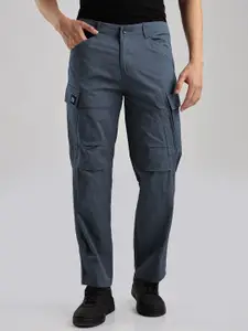 NEVER NEUD Men Relaxed Fit Heavy Air Cargos Trousers