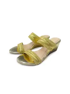 MyMy footwear Leather Wedge Peep Toes