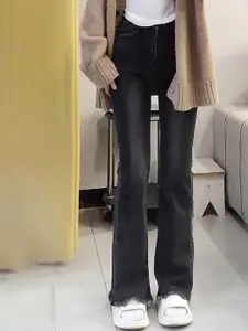 StyleCast Women Flared High-Rise Dark Fade Jeans