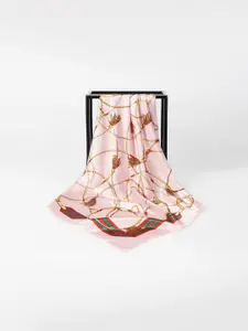 QUECY Printed Satin Scarve