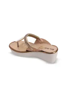 Retro Walk Women Embellished Open Toe Wedge Heel Sandals