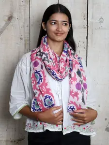 Contrast Living Women Printed Cotton Scarf
