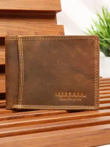 Teakwood Leathers Men Leather Two Fold Wallet