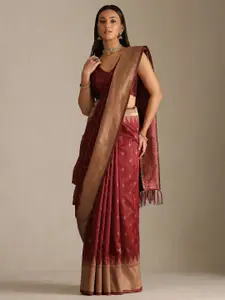 Soch Woven Design Zari Tussar Saree