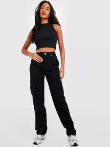 Kotty Women Straight Fit High-Rise Stretchable Jeans