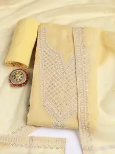 Meena Bazaar Woven Design Unstitched Dress Material