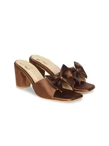 dbcooper Women Party Block Heels Sandals with Bows