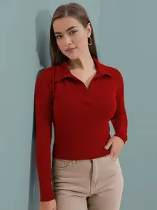 Dream Beauty Fashion Women Solid Shirt Style Regular Top