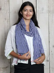 Contrast Living Women Striped Printed Scarf