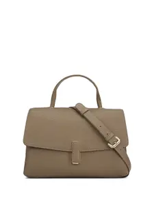 Da Milano Leather Structured Satchel