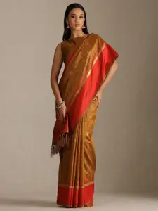 Soch Floral Woven Design Saree With Unstitched Blouse Piece