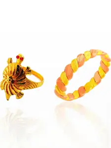 Dynamic Retail Global Men Yellow Ring