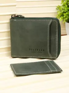Teakwood Leathers Men Leather Two Fold Wallet
