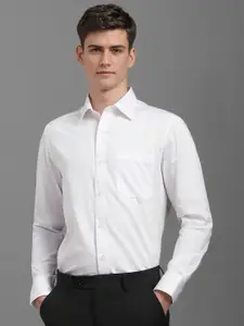Louis Philippe Classic Formal Spread Collar Long Sleeves Pure Cotton Formal Shirt