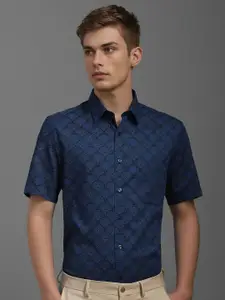 Louis Philippe Men Classic Printed Formal Shirt