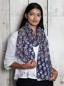 Contrast Living Women Printed Pure Cotton Scarf