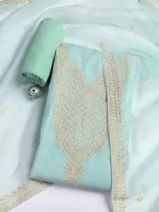 Meena Bazaar Woven Design Unstitched Dress Material