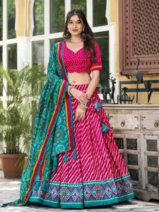 LOOKNBOOK ART Ready to Wear Lehenga & Unstitched Blouse With Dupatta