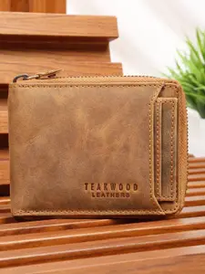 Teakwood Leathers Men Leather Two Fold Wallet