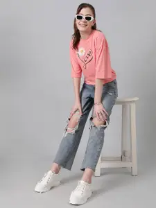 Kotty Women Comfort Floral Printed Cotton Casual Shirt