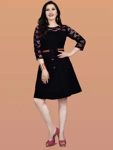 Dream Beauty Fashion Women Crepe Fit & Flare Dress