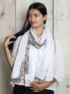 Contrast Living Women Printed Cotton Scarf