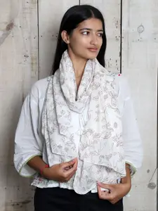 Contrast Living Women Printed Cotton Scarf