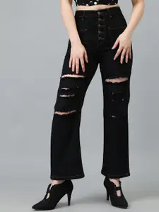 Kotty Women Wide Leg High-Rise Stretchable Jeans