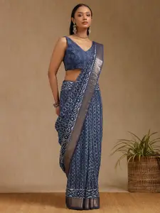 Soch Colourblocked Zari Saree