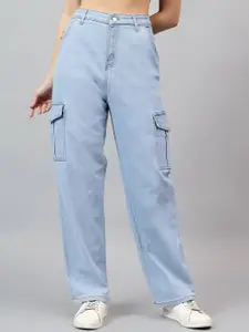 Kotty Women Straight Fit High-Rise Stretchable Jeans