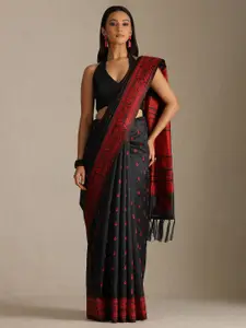 Soch Floral Woven Design Saree With Unstitched Blouse Piece