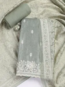 Meena Bazaar Floral Woven Design Unstitched Dress Material