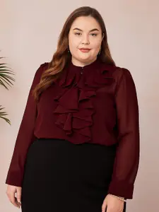 La Zoire Classic Mandarin Collar Long Sleeves Casual Shirt