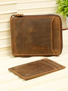 Teakwood Leathers Men Leather Two Fold Wallet