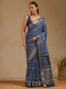 Soch Floral Printed Saree With Unstitched Blouse Piece