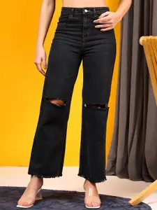 Kotty Women Wide Leg High-Rise Stretchable Regular Jeans