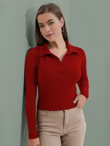 Dream Beauty Fashion Women Shirt Style Ribbed Top