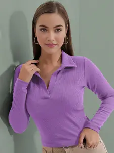 Dream Beauty Fashion Women Ribbed Shirt Style Top