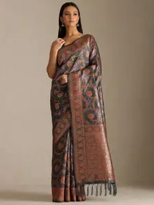 Soch Floral Woven Design Saree With Unstitched Blouse Piece