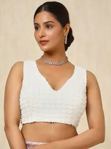 Soch Embroidered Padded Saree Blouse