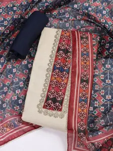 Meena Bazaar Woven Design Unstitched Dress Material