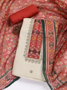 Meena Bazaar Woven Design Unstitched Dress Material