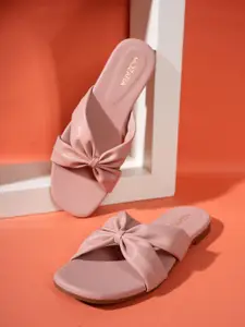 MOZAFIA Women Open Toe Flats