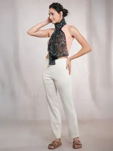 CrossKulture Women Floral Printed Lightweight Long Wrap Scarves