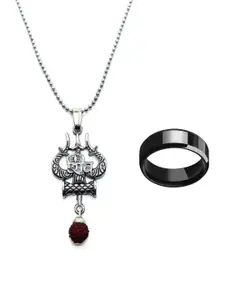 Dynamic Retail Global Men Stainless Steel Chain with Ring