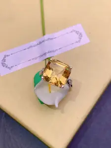 Jewels Galaxy Silver-Plated Cubic Zirconia Studded Finger Ring