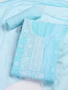 Meena Bazaar Embroidered Unstitched Dress Material