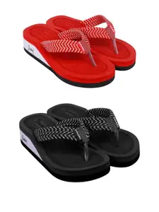 DASHNY Women Pack Of 2 Ortho Care Orthopedic Comfort Slippers