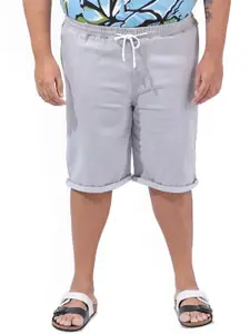 Hardsoda by The Indian Garage Co Men Mid-Rise Relaxed Fit Denim Shorts