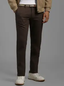 Louis Philippe Sport Men Solid Slim Fit Mid-Rise Cotton Casual Chinos